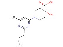4-hydroxy-1-(6-methyl-2-propylpyrimidin-4-yl)piperidine-4-carboxylic acid