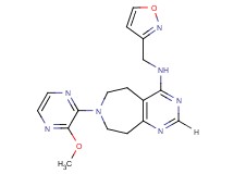 N-(isoxazol-3-ylmethyl)-7-(3-methoxypyrazin-2-yl)-6,7,8,9-tetrahydro-5H-pyrimido[4,5-d]azepin-4-amine