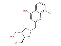 2-{[(3S*,4S*)-3,4-bis(hydroxymethyl)pyrrolidin-1-yl]methyl}-8-fluoroquinolin-4-ol