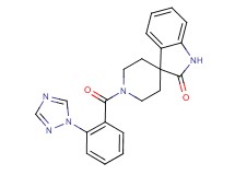 1'-[2-(1H-1,2,4-triazol-1-yl)benzoyl]spiro[indole-3,4'-piperidin]-2(1H)-one