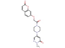 2-methyl-5-(4-{[(2-oxo-2H-chromen-7-yl)oxy]acetyl}-1-piperazinyl)-3(2H)-pyridazinone