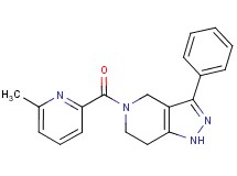 5-[(6-methyl-2-pyridinyl)carbonyl]-3-phenyl-4,5,6,7-tetrahydro-1H-pyrazolo[4,3-c]pyridine