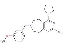 4-(2,5-dihydro-1H-pyrrol-1-yl)-7-(3-methoxybenzyl)-6,7,8,9-tetrahydro-5H-pyrimido[4,5-d]azepin-2-amine