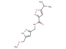 5-isopropyl-N-{[5-(methoxymethyl)-1H-pyrazol-3-yl]methyl}-3-isoxazolecarboxamide
