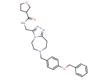 N-({7-[4-(benzyloxy)benzyl]-6,7,8,9-tetrahydro-5H-[1,2,4]triazolo[4,3-d][1,4]diazepin-3-yl}methyl)tetrahydro-3-furancarboxamide