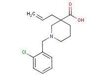 3-allyl-1-(2-chlorobenzyl)piperidine-3-carboxylic acid