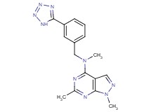 N,1,6-trimethyl-N-[3-(1H-tetrazol-5-yl)benzyl]-1H-pyrazolo[3,4-d]pyrimidin-4-amine