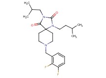 8-(2,3-difluorobenzyl)-3-isobutyl-1-(3-methylbutyl)-1,3,8-triazaspiro[4.5]decane-2,4-dione
