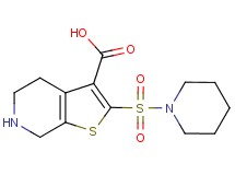 2-(piperidin-1-ylsulfonyl)-4,5,6,7-tetrahydrothieno[2,3-c]pyridine-3-carboxylic acid