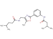 4-methyl-N-[(5-methyl-2-{3-[(3-methylbutanoyl)amino]phenyl}-1,3-oxazol-4-yl)methyl]pentanamide