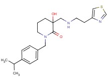 3-hydroxy-1-(4-isopropylbenzyl)-3-({[2-(1,3-thiazol-4-yl)ethyl]amino}methyl)piperidin-2-one
