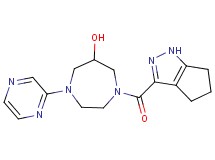 1-pyrazin-2-yl-4-(1,4,5,6-tetrahydrocyclopenta[c]pyrazol-3-ylcarbonyl)-1,4-diazepan-6-ol