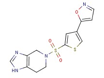 5-[(4-isoxazol-5-yl-2-thienyl)sulfonyl]-4,5,6,7-tetrahydro-1H-imidazo[4,5-c]pyridine