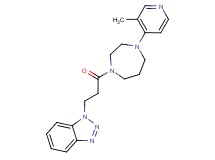 1-{3-[4-(3-methyl-4-pyridinyl)-1,4-diazepan-1-yl]-3-oxopropyl}-1H-1,2,3-benzotriazole