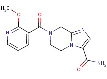 7-[(2-methoxypyridin-3-yl)carbonyl]-5,6,7,8-tetrahydroimidazo[1,2-a]pyrazine-3-carboxamide