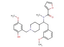 N-[1-[1-(2-hydroxy-5-methoxybenzyl)-4-piperidinyl]-2-(3-methoxyphenyl)ethyl]-N-methyl-2-furamide