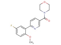 4-{[6-(5-fluoro-2-methoxyphenyl)pyridin-3-yl]carbonyl}morpholine