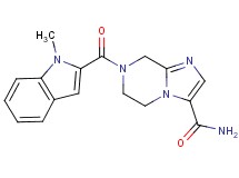 7-[(1-methyl-1H-indol-2-yl)carbonyl]-5,6,7,8-tetrahydroimidazo[1,2-a]pyrazine-3-carboxamide