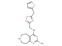 N~4~-{[5-(2-thienylmethyl)-1,2,4-oxadiazol-3-yl]methyl}-6,7,8,9-tetrahydro-5H-pyrimido[4,5-d]azepine-2,4-diamine