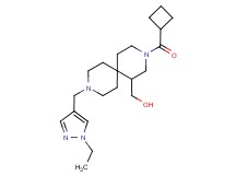 {3-(cyclobutylcarbonyl)-9-[(1-ethyl-1H-pyrazol-4-yl)methyl]-3,9-diazaspiro[5.5]undec-1-yl}methanol
