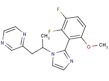 2-{2-[2-(2,3-difluoro-6-methoxyphenyl)-1H-imidazol-1-yl]propyl}pyrazine