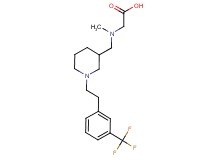 N-methyl-N-[(1-{2-[3-(trifluoromethyl)phenyl]ethyl}piperidin-3-yl)methyl]glycine