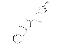 N~1~,N~2~-dimethyl-N~1~-[(4-methyl-1,3-thiazol-2-yl)methyl]-N~2~-(pyridin-3-ylmethyl)glycinamide