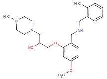 1-(5-methoxy-2-{[(2-methylbenzyl)amino]methyl}phenoxy)-3-(4-methyl-1-piperazinyl)-2-propanol