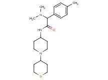2-(dimethylamino)-2-(4-methylphenyl)-N-[1-(tetrahydro-2H-thiopyran-4-yl)-4-piperidinyl]acetamide