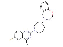4-[1-(6-fluoro-4-methyl-2-quinazolinyl)-4-azepanyl]-2,3,4,5-tetrahydro-1,4-benzoxazepine