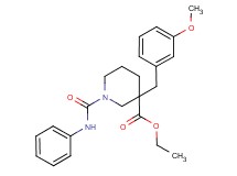 ethyl 1-(anilinocarbonyl)-3-(3-methoxybenzyl)-3-piperidinecarboxylate