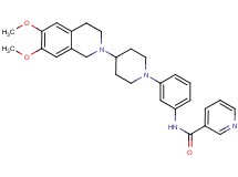 N-{3-[4-(6,7-dimethoxy-3,4-dihydro-2(1H)-isoquinolinyl)-1-piperidinyl]phenyl}nicotinamide