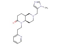 (4aS*,8aR*)-6-[(1-methyl-1H-imidazol-5-yl)methyl]-1-(2-pyridin-2-ylethyl)octahydro-1,6-naphthyridin-2(1H)-one