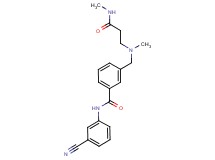 N-(3-cyanophenyl)-3-({methyl[3-(methylamino)-3-oxopropyl]amino}methyl)benzamide