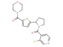 4-({5-[1-(3-fluoroisonicotinoyl)-2-pyrrolidinyl]-2-thienyl}carbonyl)morpholine