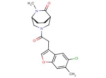 (1S*,5R*)-3-[(5-chloro-6-methyl-1-benzofuran-3-yl)acetyl]-6-methyl-3,6-diazabicyclo[3.2.2]nonan-7-one