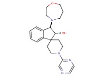 (2R*,3R*)-3-(1,4-oxazepan-4-yl)-1'-(2-pyrazinyl)-2,3-dihydrospiro[indene-1,4'-piperidin]-2-ol