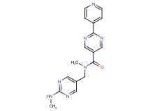 N-methyl-N-{[2-(methylamino)-5-pyrimidinyl]methyl}-2-(4-pyridinyl)-5-pyrimidinecarboxamide