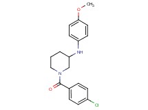 1-(4-chlorobenzoyl)-N-(4-methoxyphenyl)-3-piperidinamine