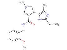 (3R*,4R*)-4-(2-ethyl-4-methyl-1H-imidazol-5-yl)-N-(2-methoxybenzyl)-1-methylpyrrolidine-3-carboxamide