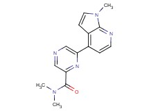 N,N-dimethyl-6-(1-methyl-1H-pyrrolo[2,3-b]pyridin-4-yl)pyrazine-2-carboxamide