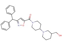 (1'-{[3-(diphenylmethyl)-5-isoxazolyl]carbonyl}-1,4'-bipiperidin-3-yl)methanol