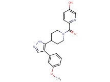 6-({4-[4-(3-methoxyphenyl)-1H-pyrazol-5-yl]piperidin-1-yl}carbonyl)pyridin-3-ol