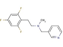 N-methyl-N-(3-pyridinylmethyl)-2-(2,4,6-trifluorophenyl)ethanamine bis(trifluoroacetate)