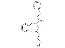2-butyl-4-[(2-pyridinylthio)acetyl]-2,3,4,5-tetrahydro-1,4-benzoxazepine