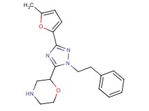 2-[3-(5-methyl-2-furyl)-1-(2-phenylethyl)-1H-1,2,4-triazol-5-yl]morpholine