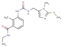 N-ethyl-2-methyl-3-{[({[1-methyl-2-(methylthio)-1H-imidazol-5-yl]methyl}amino)carbonyl]amino}benzamide