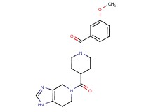 5-{[1-(3-methoxybenzoyl)piperidin-4-yl]carbonyl}-4,5,6,7-tetrahydro-1H-imidazo[4,5-c]pyridine