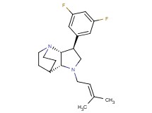 (2R*,3S*,6R*)-3-(3,5-difluorophenyl)-5-(3-methyl-2-buten-1-yl)-1,5-diazatricyclo[5.2.2.0~2,6~]undecane