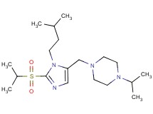 1-isopropyl-4-{[2-(isopropylsulfonyl)-1-(3-methylbutyl)-1H-imidazol-5-yl]methyl}piperazine
